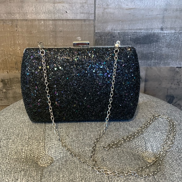 Lulu Townsend Glitter Crossbody Evening Bag - Picture 3 of 16